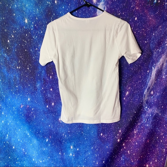 Mac & Belle- White Short Sleeve Tee Beaded Moth S - Picture 5 of 8